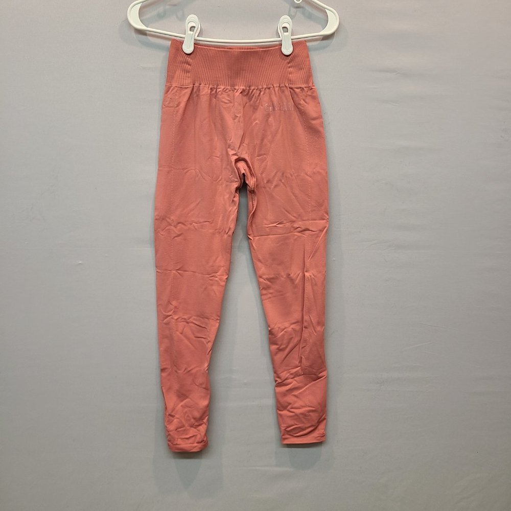 Gymshark Legging Mid Rise Coral Pink Womens Small - Picture 5 of 5